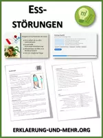 Vorschau - Arbeitsblätter - Essstörungen (Materialpaket) - Deckblatt