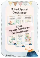 Vorschau - Bildkarten - Materialpaket Dinoklasse Klassenzimmer/Rituale/Schulstart/Einschulung - Deckblatt
