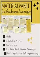 Vorschau - Arbeitsblätter - Materialpaket: Die Goldenen Zwanziger - Deckblatt