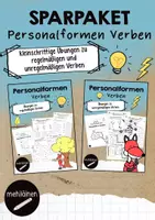 Vorschau - Arbeitsblätter - SPARPAKET Regelmäßige und unregelmäßige Verben - Deckblatt
