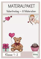 Vorschau - Arbeitsblätter - Materialpaket XXL Valentinstag Freundschaft - Deckblatt