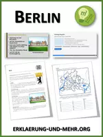 Vorschau - Arbeitsblätter - Berlin (Materialpaket) - Deckblatt