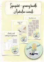 Vorschau - Arbeitsblätter - Sparpaket Englisch - Flashcards + Lerntheke + Bingo Australian animals - Deckblatt