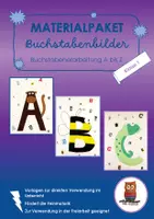 Vorschau - Stationenlernen - Materialpaket - Buchstabenbilder A-Z - Deckblatt