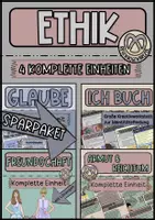 Vorschau - Unterrichtsreihen - Ethik Sparpaket 4 komplette Einheiten #8 - Deckblatt
