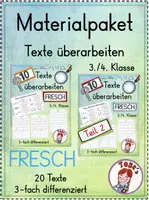 Vorschau - Arbeitsblätter - Materialpaket - Texte überarbeiten mit FRESCH-Rechtschreibstrategien - Deckblatt