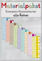 Vorschau - Spiele - Einmaleins Klammerkarten zu allen Reihen *Materialpaket* - Deckblatt