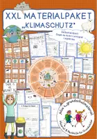 Vorschau - Unterrichtsreihen - XXL - Materialpaket "Klimaschutz" / Selbstlernheft, Lernspiel, Legekreis - Deckblatt