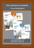 Vorschau - Interaktives Material - Materialpaket kleine Patientenakten zum Thema Enzymatik - Deckblatt