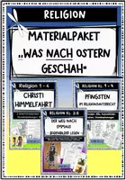 Vorschau - Stundenentwürfe - Materialpaket "Was nach Ostern geschah" - Der Weg nach Emmaus, Christi Himmelfahrt, Pfingsten - Deckblatt
