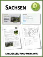 Vorschau - Arbeitsblätter - Sachsen (Materialpaket) - Deckblatt