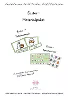 Vorschau - Spiele - Easter Materialpaket - Bildkarten, Spiele, Leserätsel - Deckblatt