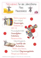 Vorschau - Fördermaterial/Inklusion - Sparpaket - Materialpaket zum Jahresthema Maus - Deckblatt