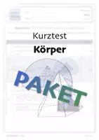 Vorschau - Test - Paket: Kurztests Körper - Deckblatt