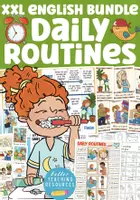 Aperçu - Feuilles d'exercices - daily routines kit pédagogique English / ESL/ anglais - Page de couverture