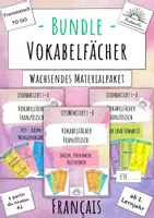 Vorschau - Fördermaterial/Inklusion - Wachsendes Materialpaket: Französisch TO GO - Alle Vokabelfächer - Deckblatt
