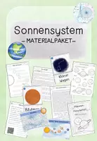 Vorschau - Unterrichtsreihen - Sonnensystem - MATERIALPAKET / SPARPAKET / BUNDLE - Deckblatt