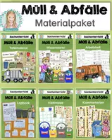Vorschau - Arbeitsblätter - Müll und Abfälle | Umwelt | Mülltrennung 1-3 - Deckblatt
