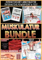 Vorschau - Unterrichtsreihen - Die Muskulatur | Der Mensch - Bewegungssystem BUNDLE - digital + analog - Distanzunterricht + Homeschooling | Sofort einsetzbar - Deckblatt