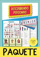 Vista previa - Hojas de trabajo - Describiendo Personas (Español): Paquete de materiales - Portada