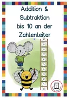 Vorschau - Fördermaterial/Inklusion - Materialpaket Addition und Subtraktion an der Zahlenleiter - Deckblatt