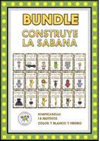 Vista previa - Manualidades / Dibujos para colorear - Bundle Paquete Crafts Construye Sabana Puzzle Rompecabezas Animales - Portada