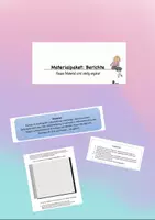 Vorschau - Stundenentwürfe - Materialpaket Berichte - Deckblatt