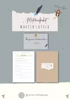 Vorschau - Arbeitsblätter - Materialpaket: Martin Luther - Vorwissen - Gesprächskarten - Schriftliche Überprüfung - Deckblatt