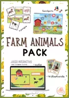 Vista previa - Unidades / Secuencias / Situaciones de Aprendizaje - Paquete de animales de la granja / Farm Animals Resources Pack - Portada