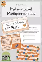 Vorschau - Arbeitsblätter - Eule findet den Beat - Materialpaket - Musikgenres (Eule) - Deckblatt