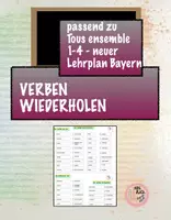 Vorschau - Arbeitsblätter - Materialpaket: Verbwiederholung zu Tous Ensemble 1-4 Ausgabe Bayern - Deckblatt