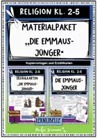 Vorschau - Unterrichtsreihen - Materialpaket "Die Emmaus-Jünger" - Tafel-/ Erzählkarten (interactive, PowerPoint und zum Ausdrucken), DIN A5 Heftchen - Deckblatt