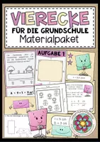 Vorschau - Arbeitsblätter - VIERECKE (für die Grundschule) - Materialpaket - Deckblatt
