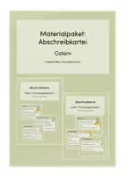 Vorschau - Stationenlernen - Abschreibkartei: Ostern (2fach differenziert) - Deckblatt
