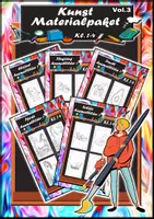 Vorschau - Stundenentwürfe - Kunst Materialpaket Grundschule Vol.3 - Deckblatt