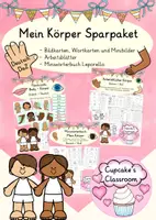 Vorschau - Mal- und Bastelvorlagen - Deutsch/ DaZ /SU - Mein Körper - Materialpaket Bildkarten, Arbeitsblätter, Miniwörterbuch - Deckblatt