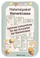 Vorschau - Fördermaterial/Inklusion - Materialpaket Bienenklasse Klassenzimmer/Rituale/Schulstart/Einschulung - Deckblatt