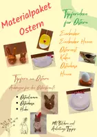 Vorschau - Arbeitsblätter - Materialpaket Töpfern für Ostern - Deckblatt