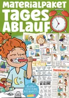 Aperçu - Feuilles d'exercices - Tagesablauf Deutsch / DAZ Allemand Kit pédagogique - Page de couverture