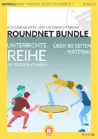 Vorschau - Stundenentwürfe - Roundnet Spikeball Bundle / Unterrichtsreihe & 35 Stationskarten - Deckblatt