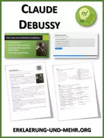 Vorschau - Arbeitsblätter - Claude Debussy (Materialpaket) - Deckblatt