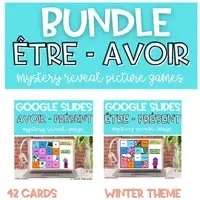 Aperçu - Apprentissages en autonomie - Kit GOOGLE SLIDES Être Avoir PRÉSENT | Image Mystère - Page de couverture