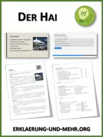 Vorschau - Arbeitsblätter - Der Hai (Materialpaket) - Deckblatt