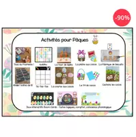 Aperçu - Feuilles d'exercices - Kit activités de Pâques - Page de couverture