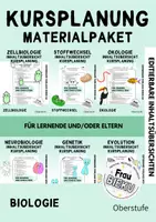Vorschau - Unterrichtsreihen - Materialpaket Inhaltsübersichten Kursplanung Biologie Oberstufe - Deckblatt