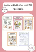Vorschau - Arbeitsblätter - Addition und Subtraktion im ZR 100 Materialpaket - Deckblatt