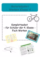 Vorschau - Unterrichtsreihen - Werken Klasse 4 - Komplettpaket - Deckblatt