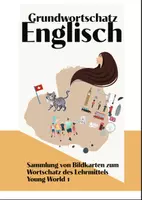 Vorschau - Spiele - Materialpaket Englisch Young World 1 Bildkarteikarten - Deckblatt