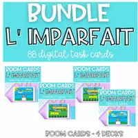 Aperçu - Apprentissages en autonomie - Kit Ensemble BOOM CARDS L' Imparfait - Page de couverture