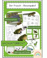 Vorschau - Unterrichtsreihen - Der Frosch - Riesenpaket (Metamorphose, Besonderheiten, Nahrung und Feinde) - Deckblatt